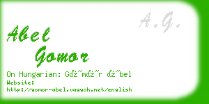 abel gomor business card